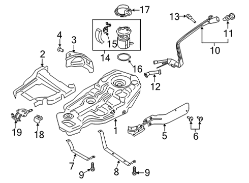 Ford L1MZ-9350-B PUMP ASY - FUEL