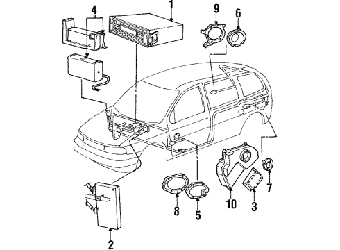 Ford XF2Z-18808-AB Speaker Assembly