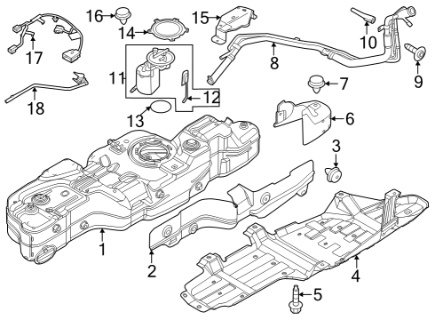 Ford MB3Z-9F836-A Pedal Travel Sensor Ford MB3Z-9F836-A Pedal Travel Sensor
