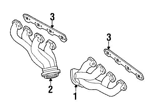 Ford F1AZ9431B Exhaust Manifold Assembly