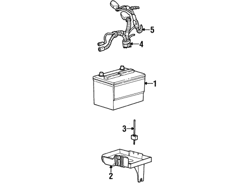 Ford F3LY14301A Cable Assembly