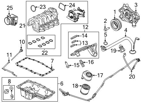 Ford BC3Z-9E926-C THROTTLE BODY AND MOTOR ASY