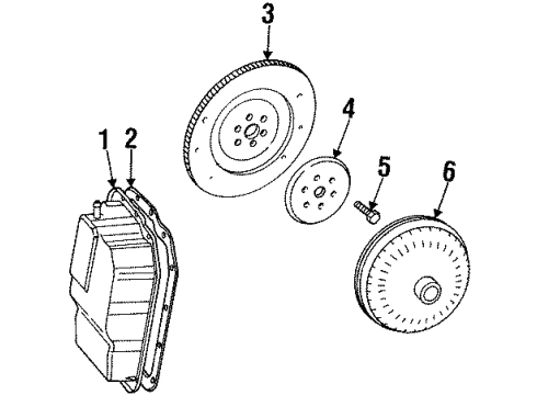 Ford XS7Z-6375-AA Flywheel Assembly