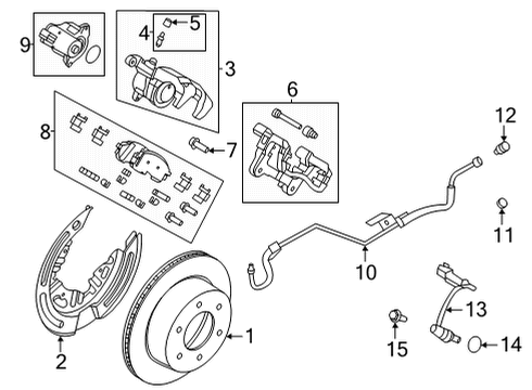 Ford NB3Z-2282-A HOSE ASY - BRAKE