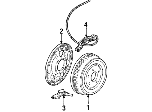 Ford F57Z2261A Cylinder Assembly Rear Brake