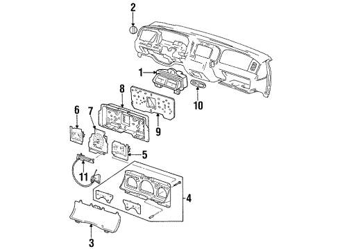 Ford F8AZ10K843BA Printed Circuit