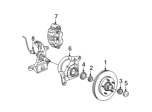 Ford F65Z-2120-AA Kit - Caliper Repair