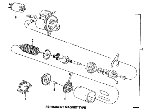 Ford F3DZ-11002-ARM Starter Motor Assembly