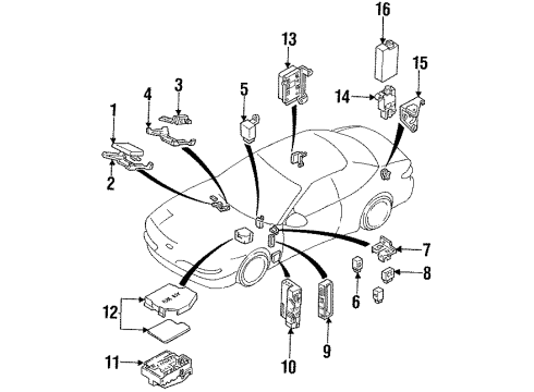 Ford F32Z-12A697-B Sensor Assembly