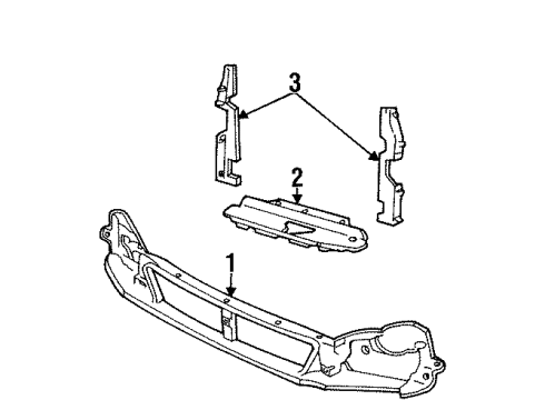 Ford 1F2Z-19E525-AA Deflector - Air