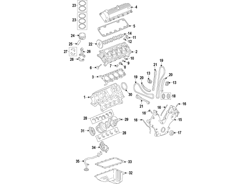 Ford 1L2Z-6D309-FA Bearing - Crankshaft Main