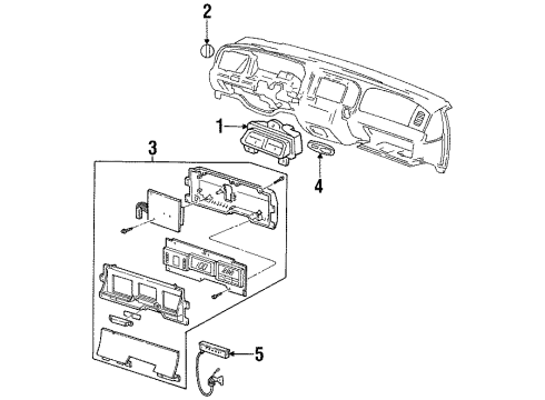 Ford XW7Z-10849-AA Instrument Cluster