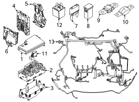 Ford FU5Z-12A581-NM Wire Assembly