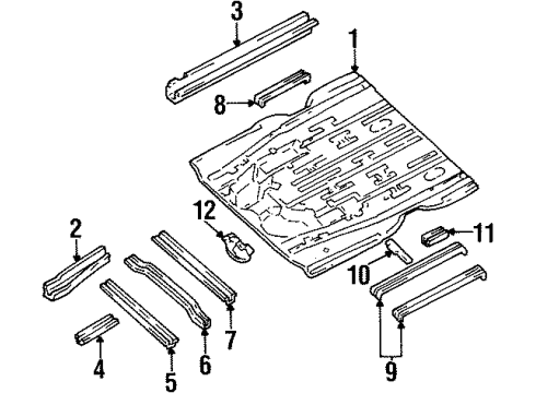 Ford XF5Z1211135CA Assembly Floor Front