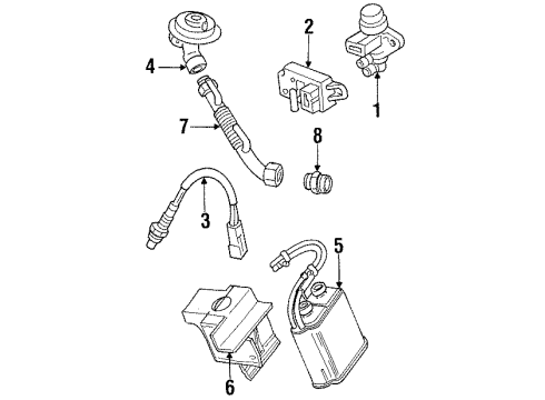 Ford F3AZ-9D477-A Tube - EGR Valve To