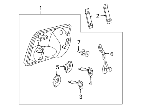 Ford 1L2Z-13N019-AA Retainer - Bulbs