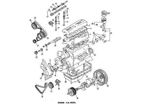 Ford E3ZZ-6019-B Cover Assy - Cylinder Block Front