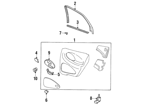 Ford YF4Z5427407AAC Panel Assembly Door Trim