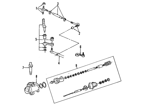 Ford F8AZ-3504-BCRM Gear Assembly - Steering