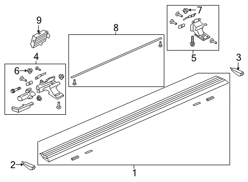 Ford JL7Z-13707-D LAMP ASY - SIDE STEP