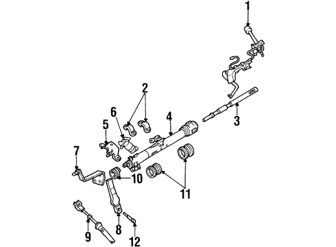 Ford XF2Z-7210-AA Shaft - Gear Change