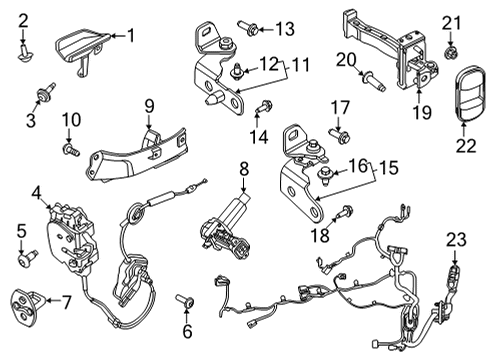 Ford LJ8Z-14A412-C WIRING ASY - TAILGATE