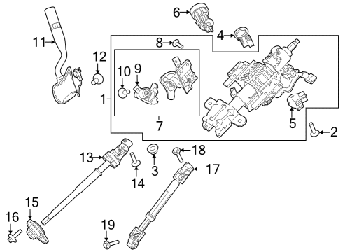 Ford HL3Z-7E395-D Selector Lever Control Cable Assembly