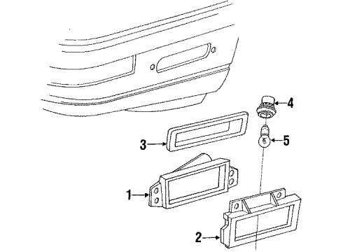 Ford E9SZ15A440B BEZEL