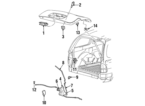 Ford YF2Z-1643170-A Control Assembly - Door Lock