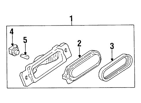 Ford F4BZ13K371B Wire Assembly