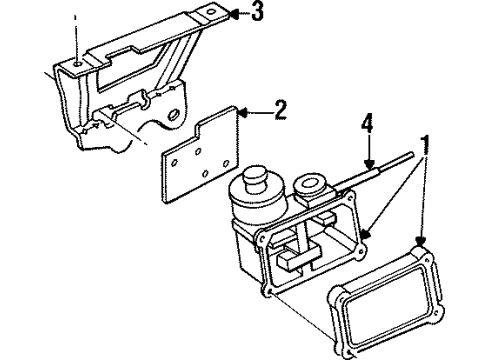 Ford F6LZ9C736AA Bracket Servo