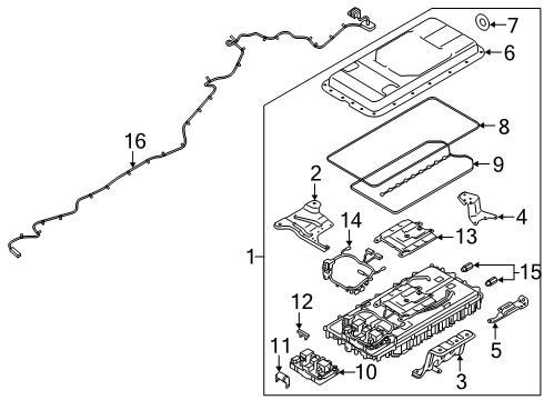 Ford N1MZ-14300-M CABLE ASY - BATTERY TO BATTERY