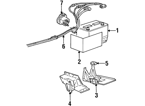 Ford F57Z14301B Cable Assembly