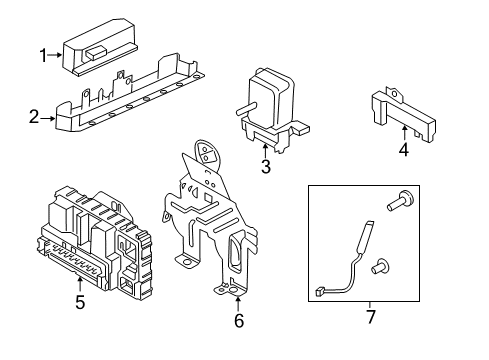 Ford EJ7Z-15K601-A Remote Control System