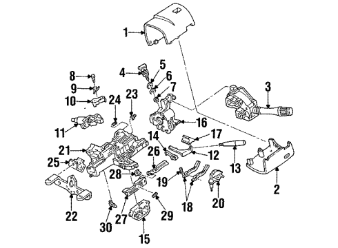 Ford F4ZZ-13713-A Switch Assembly - Interior Lamp