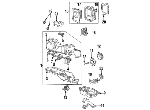 Ford F58Z-19C802-A Duct Assy - Heater Outlet Rear