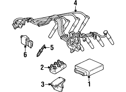 Ford F88Z-12043-AB Bracket - Ignition Coil