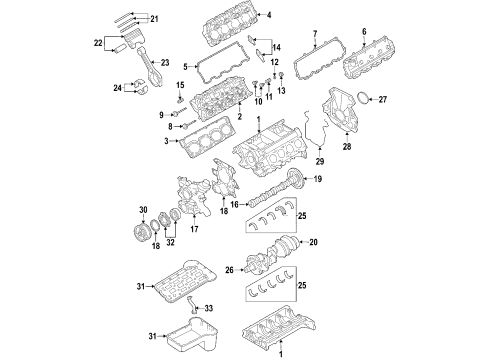 Ford JC3Z-6200-ARM Connecting Rods Reman Kit