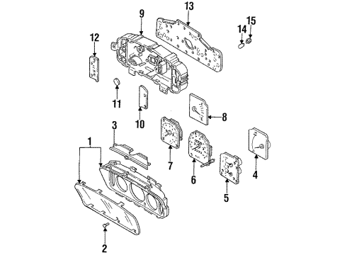 Ford F4BZ-17260-A Speedometer Cable Shaft Assembly