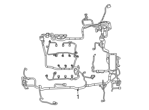 Ford DU5Z-12A581-AA Engine Harness