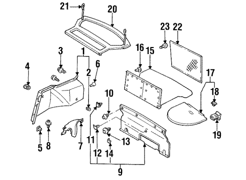 Ford F32Z6145522A Trim Load Compartment Cover