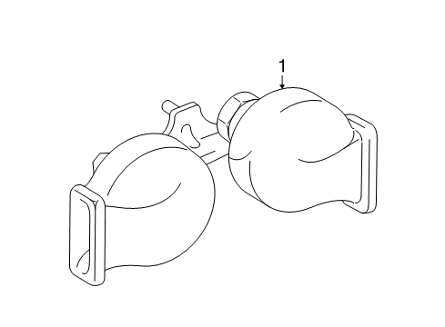 Ford GL1Z-13832-A Horn Assembly