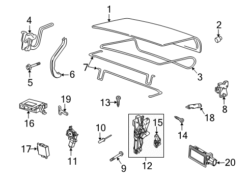 Ford 6W1Z-5443252-B Plate - Door Lock Striker