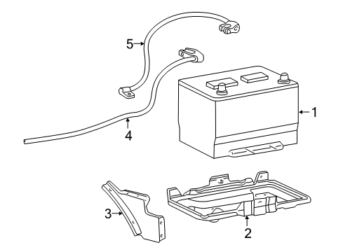 Ford F2UZ-14300-D Battery Cable Assembly