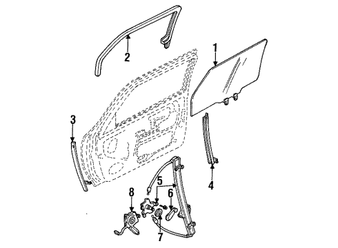 Ford F3XY1223201A Regulator Assembly