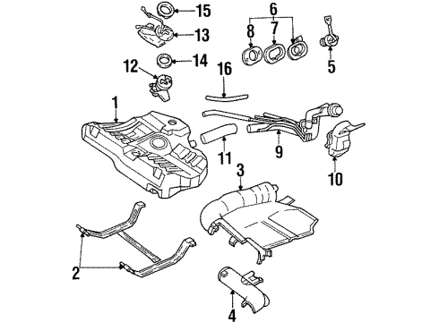 Ford F7CZ-9275-AA Sender Assembly