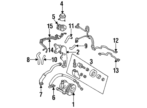 Ford F3XY3A719A Tube Assembly Pump To Steer