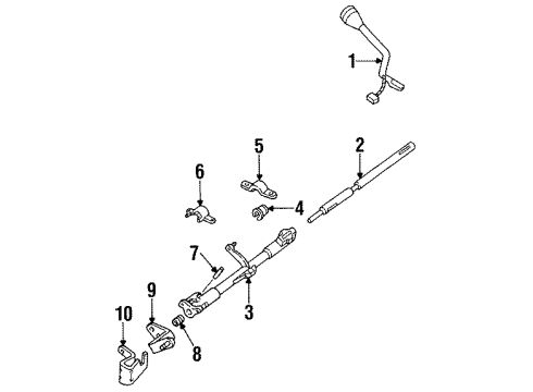 Ford F5AZ-7210-A Lever - Transmission Gear Shift