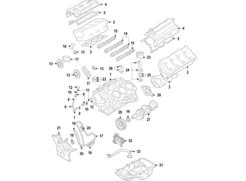 Ford PK4Z-6006-B SERVICE ENGINE ASY