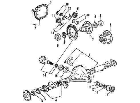 Ford F1TZ-4635-A Kit - Universal Joint Repair